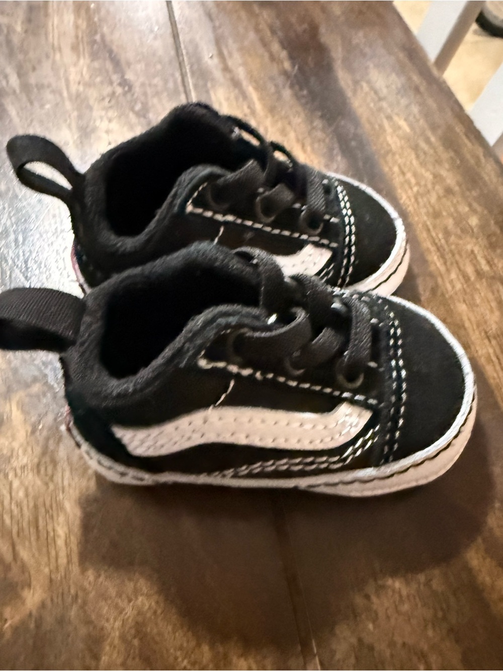 Vans Slip On Infant Baby Crib Shoes - Black & White Checkered- Boys or Girls - Picture 8 of 11